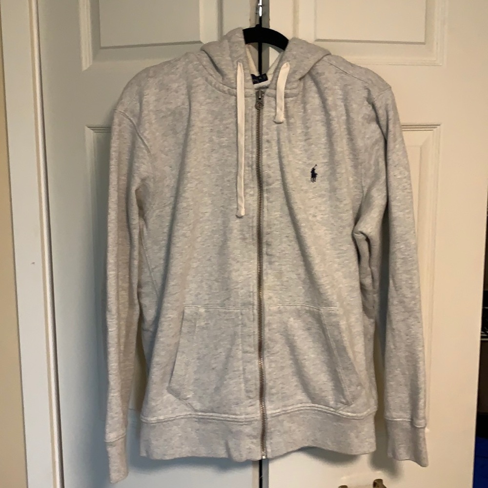 Polo zip up with hood